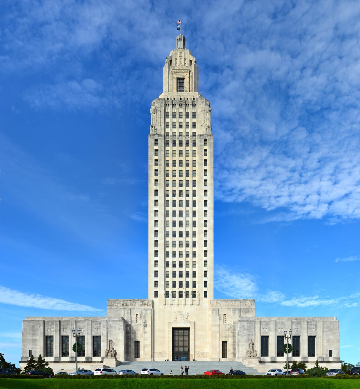 The Louisiana State Capitol building in Baton Rouge.